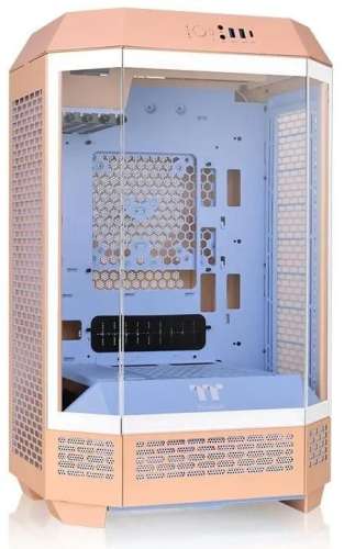 Корпус mATX Thermaltake The Tower 300 Peach Fuzz, Micro-Tower, без БП,  розовый [ca-1y4-00s]